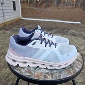 On Cloudrunner 46.98078 Frost/Fade Running Shoes Sneakers Women's Size 8.5